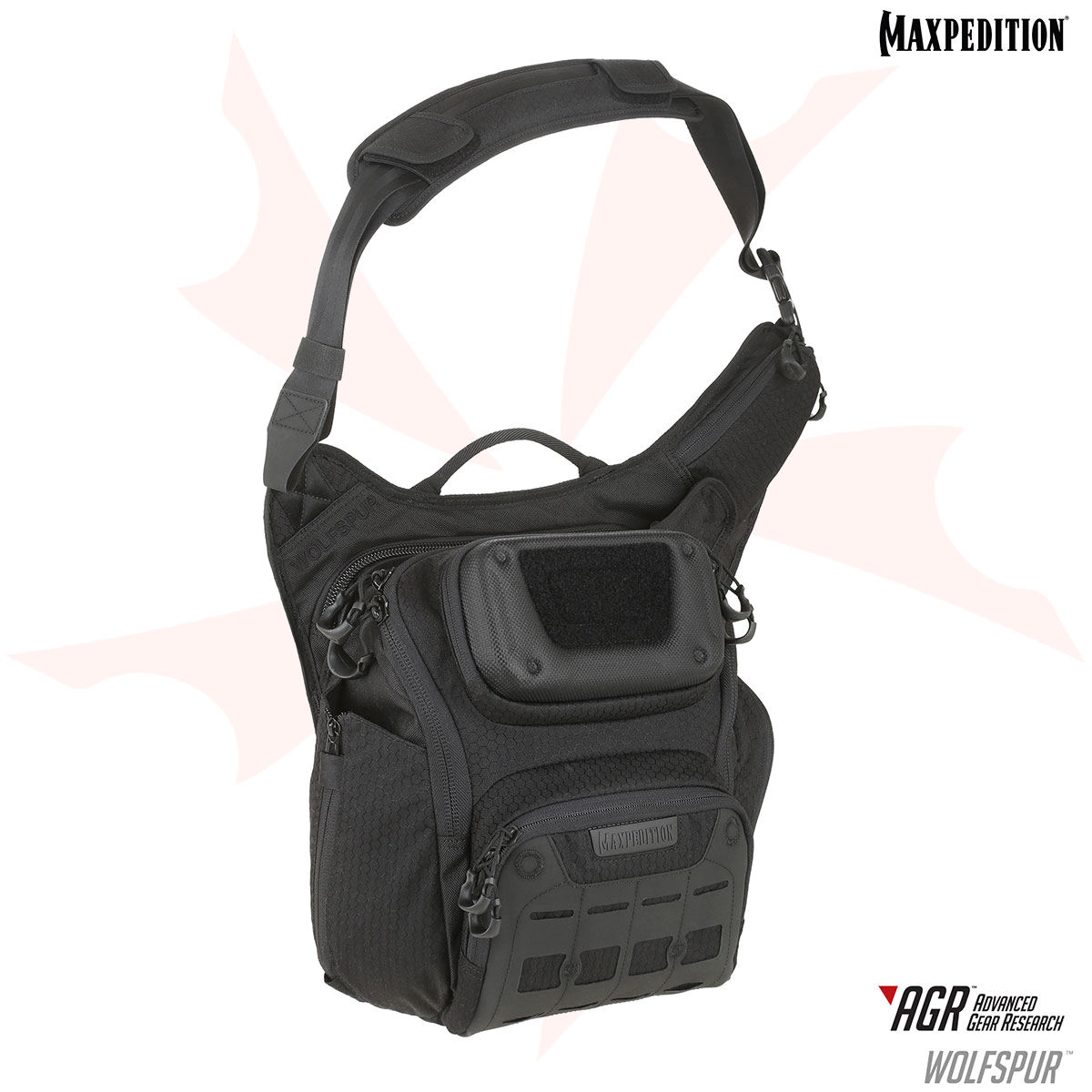 Maxpedition WLFBLK AGR Advanced Gear Research Wolfspur Crossbody