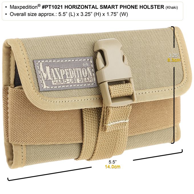 Maxpedition NTTPHLCH Entity Utility/Phone Pouch Large, Charcoal -  KnifeCenter