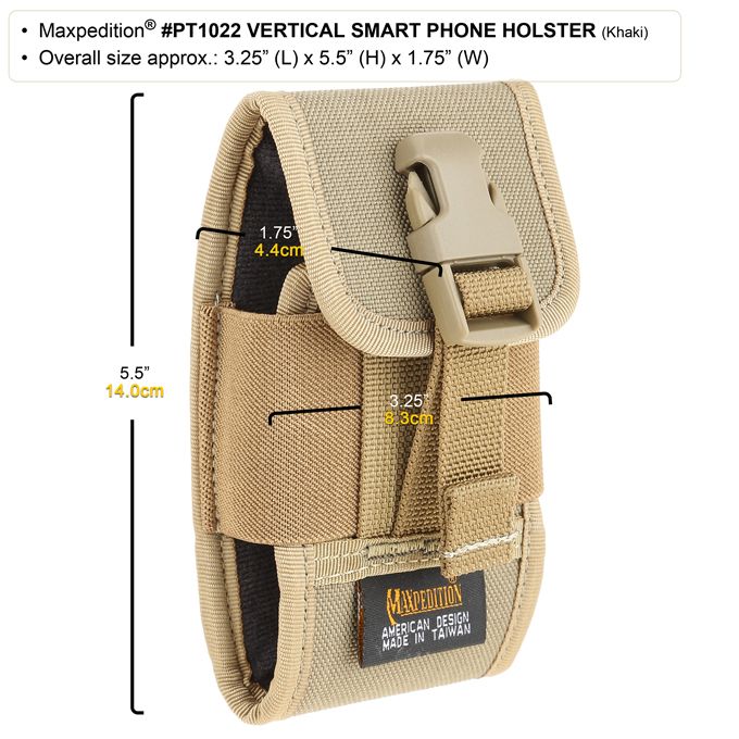 Maxpedition NTTPHLCH Entity Utility/Phone Pouch Large, Charcoal -  KnifeCenter