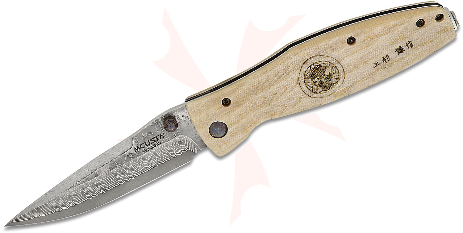 Mcusta MC-185D Sengoku Uesugi Kenshin Folding Knife 3.62