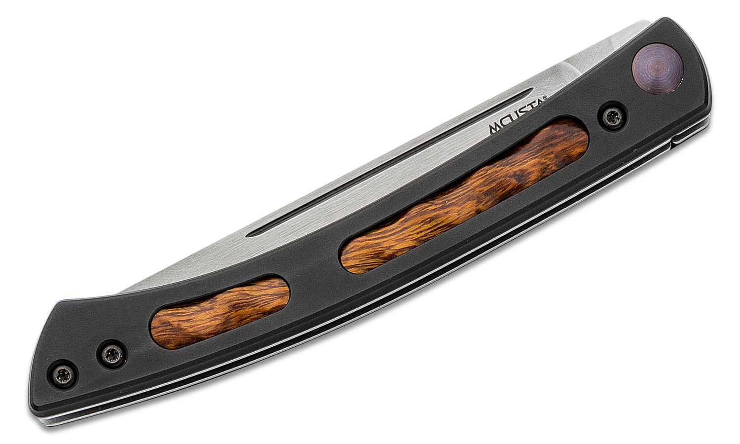 Mcusta EX-1 The Executive Personal VG-10 Core San Mai Folding Steak Knife -  Ironwood Inlay - DLT Trading