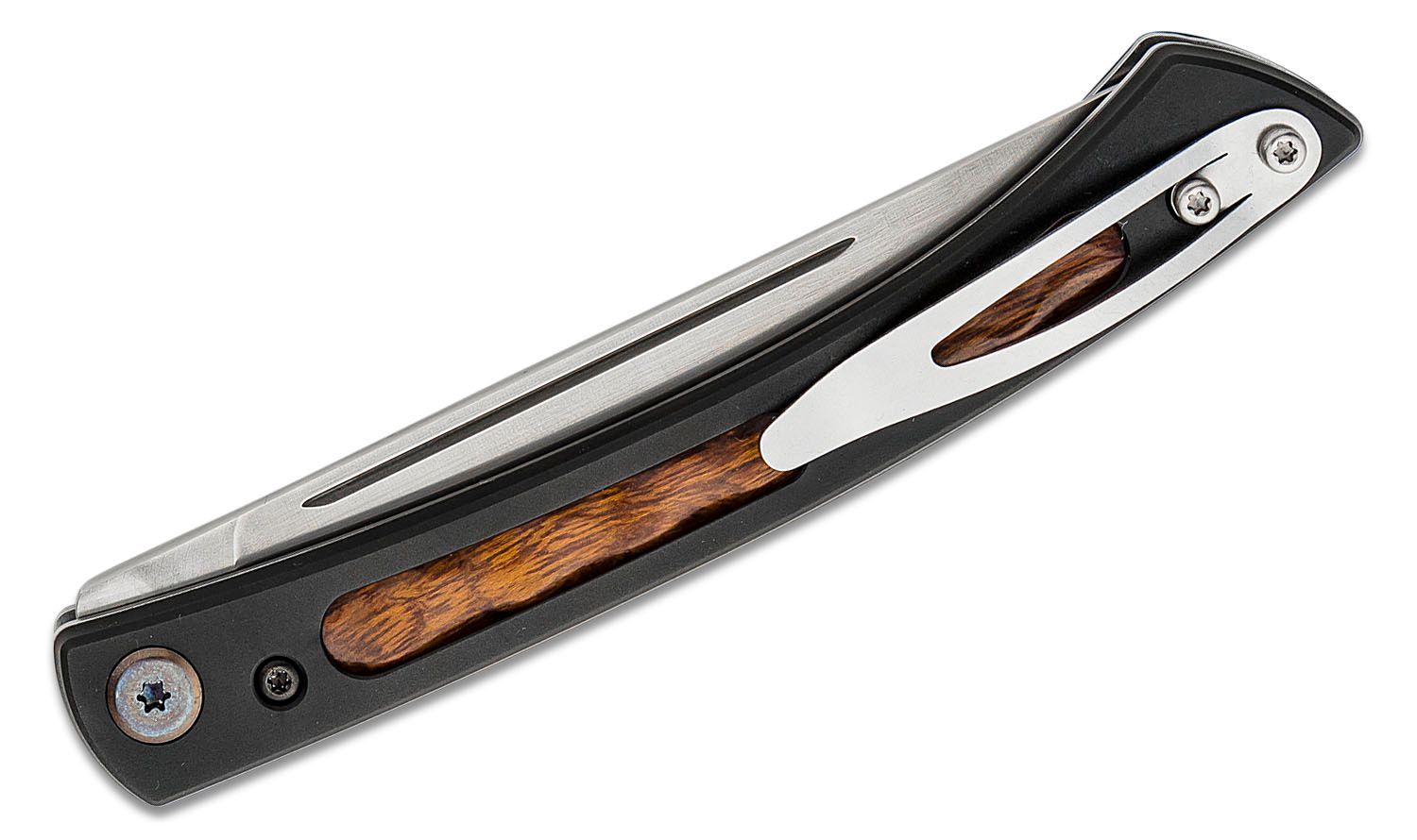 Mcusta EX-1 The Executive Personal VG-10 Core San Mai Folding Steak Knife -  Ironwood Inlay - DLT Trading