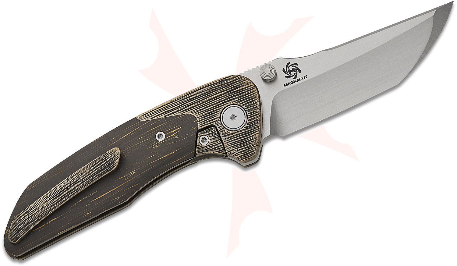 その他 KKFlesh and Blood Master Cog RF GaB Mechforce Barker Collab Hokkaido Bolster Lock Flipper Knife 3.5