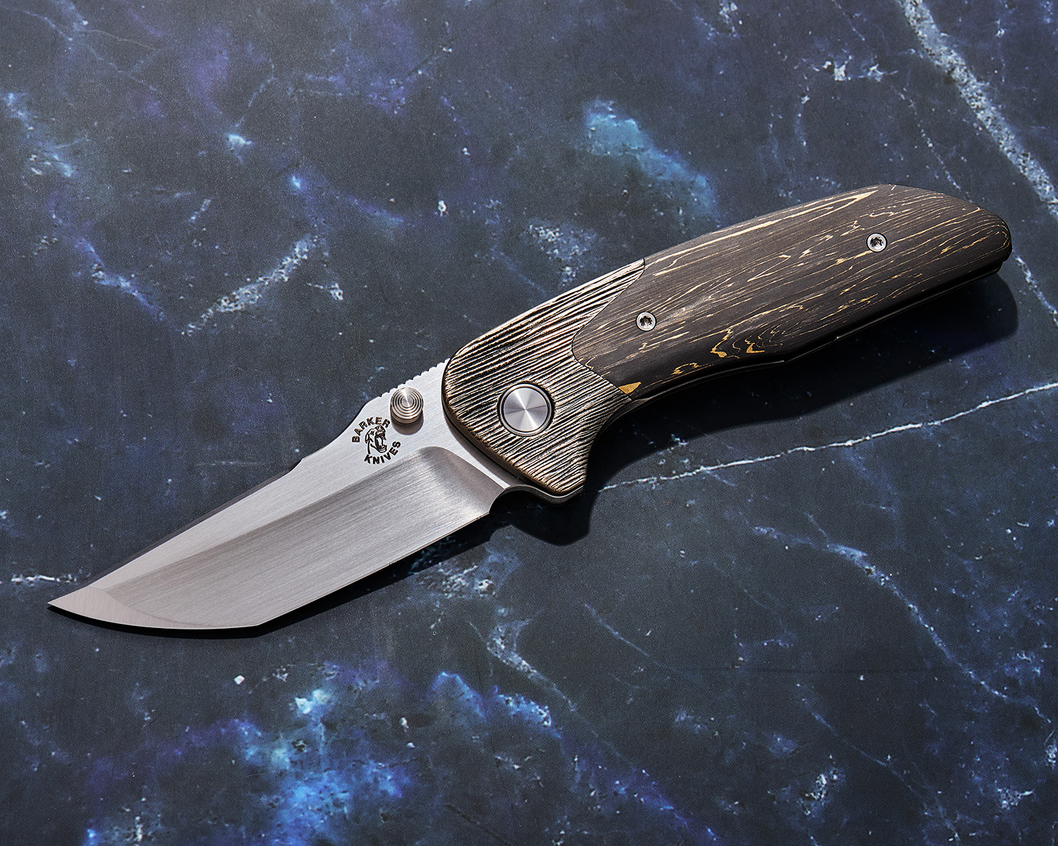 Mechforce Barker Collab Hokkaido Bolster Lock Flipper Knife 3.5