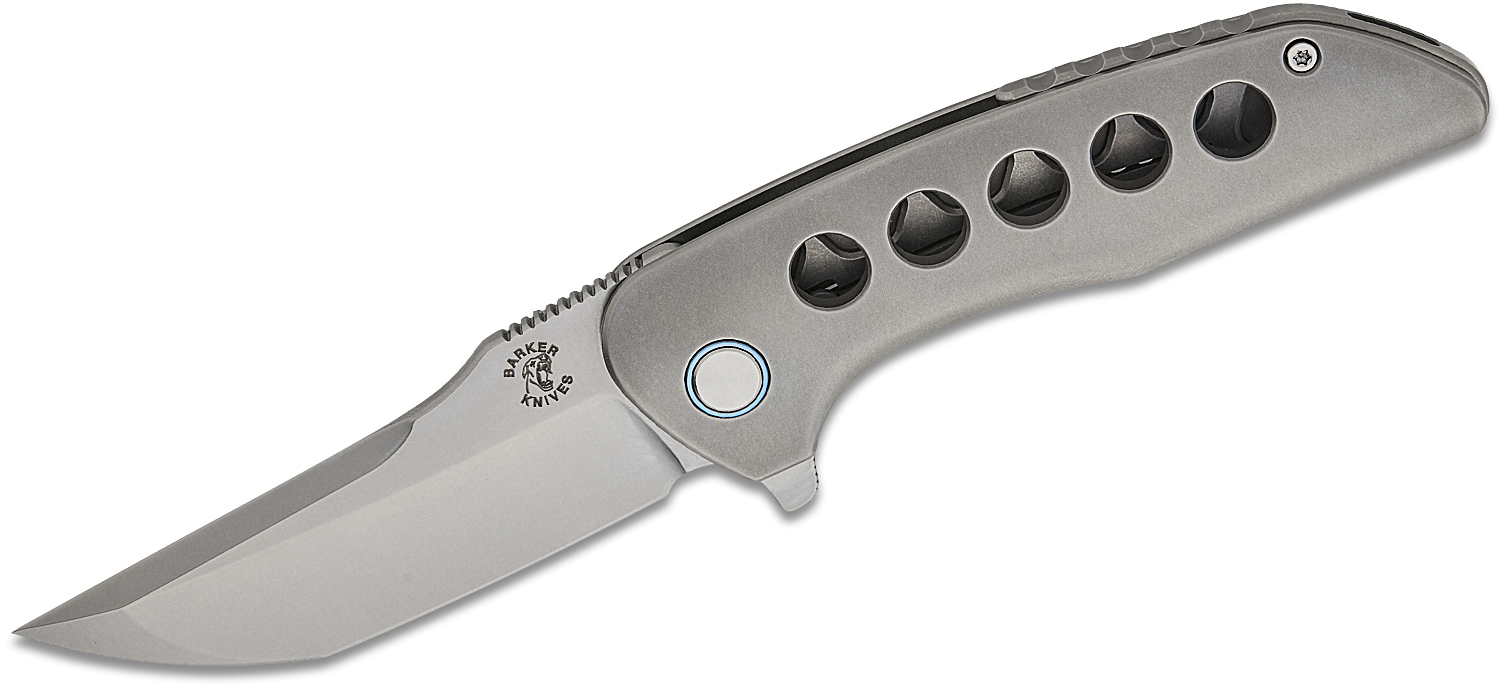 Mechforce Barker Collab Hokkaido Frame Lock Flipper Knife 3.5