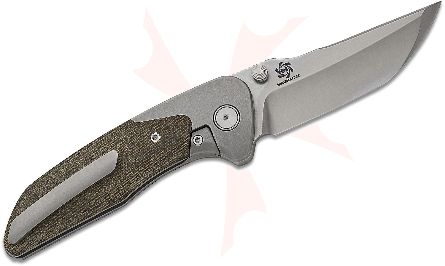 Mechforce Barker Collab Hokkaido Bolster Lock Flipper Knife 3.5