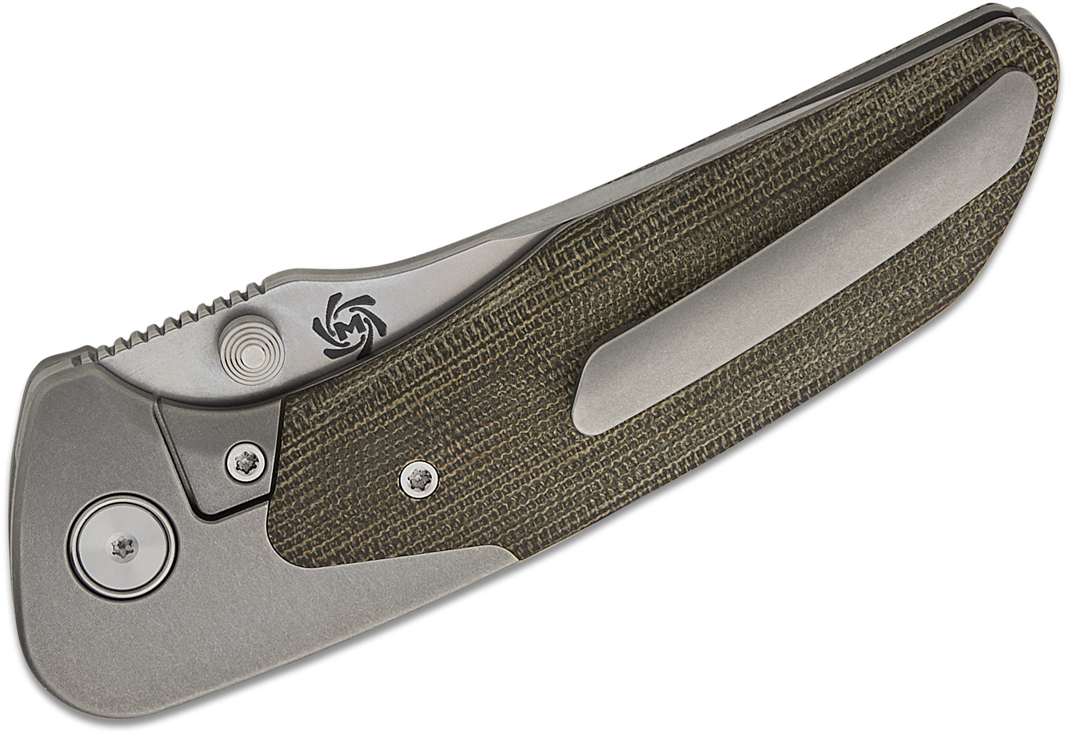 Mechforce Barker Collab Hokkaido Bolster Lock Flipper Knife 3.5