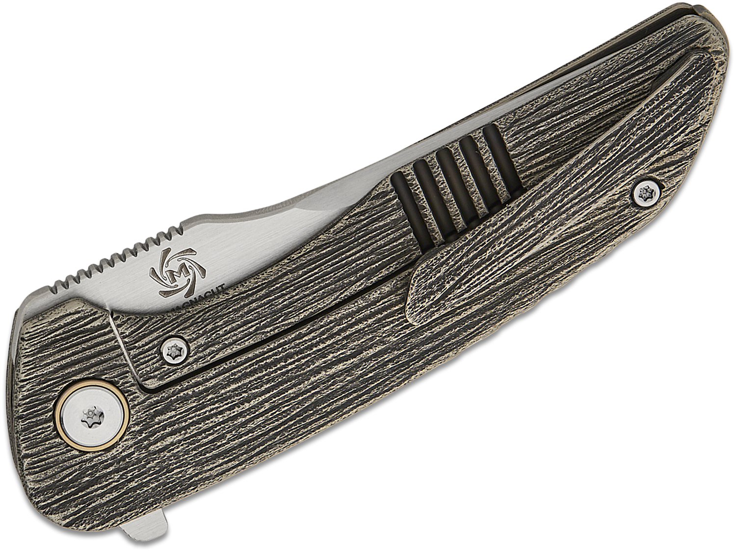 切刃 with 幻影拍覧会 / 幻影拍覧会 Mechforce Barker Collab Hokkaido Frame Lock Flipper Knife 3.5
