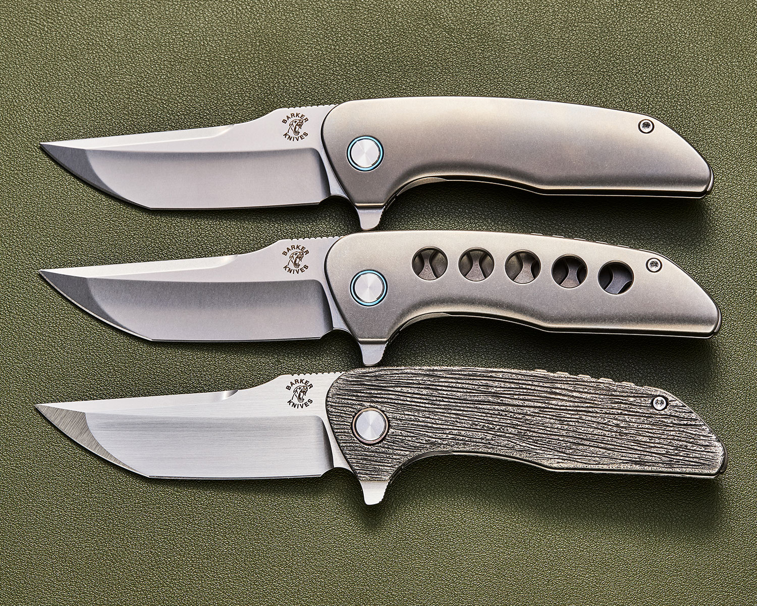 Mechforce Barker Collab Hokkaido Frame Lock Flipper Knife 3.5