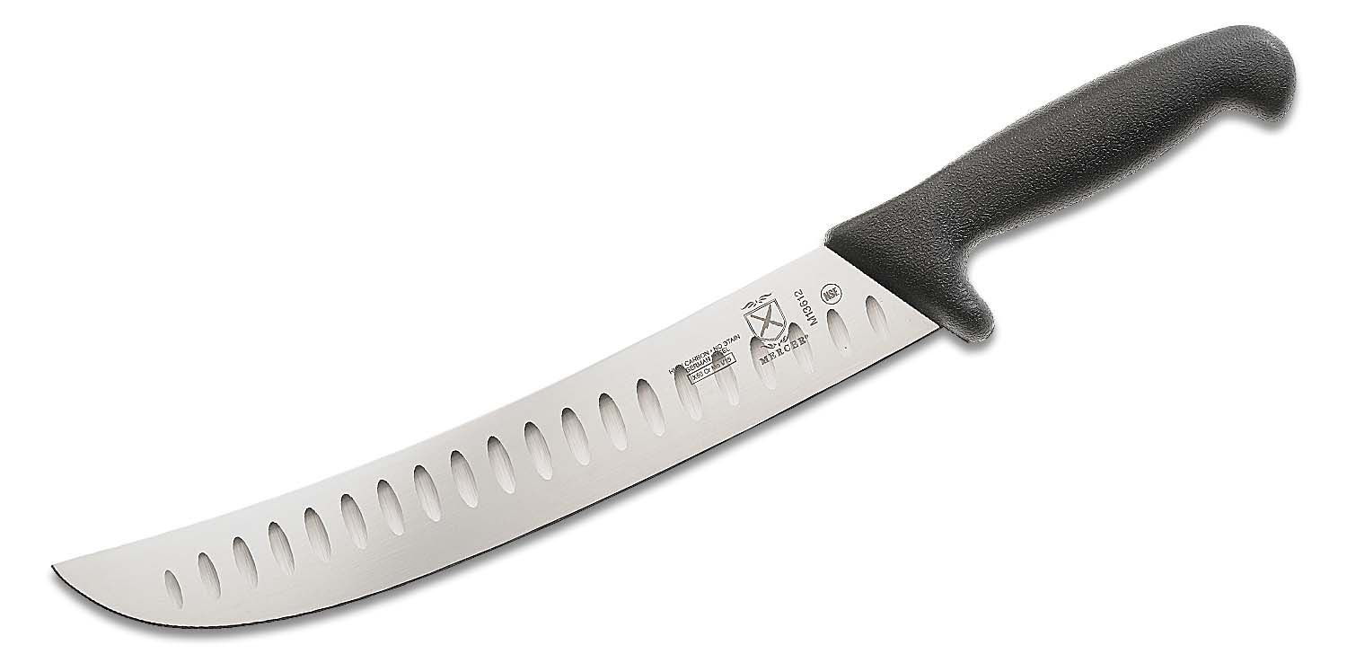 Victorinox Forschner Fibrox 12 Granton Edge Butcher Knife, Black