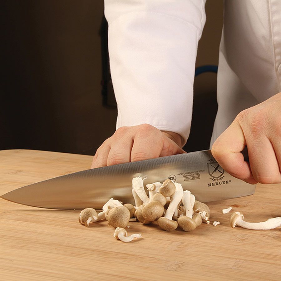 Mercer Cutlery Renaissance 9 Chef's Knife, Black Delrin Handles -  KnifeCenter - M23520