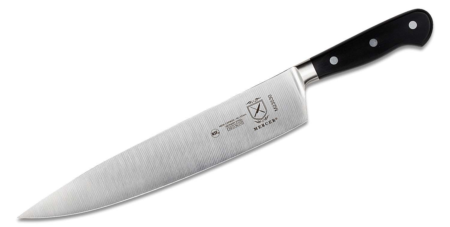 Mercer Renaissance® Stainless Steel Chef's Knife with Black Handle - 10L  Blade