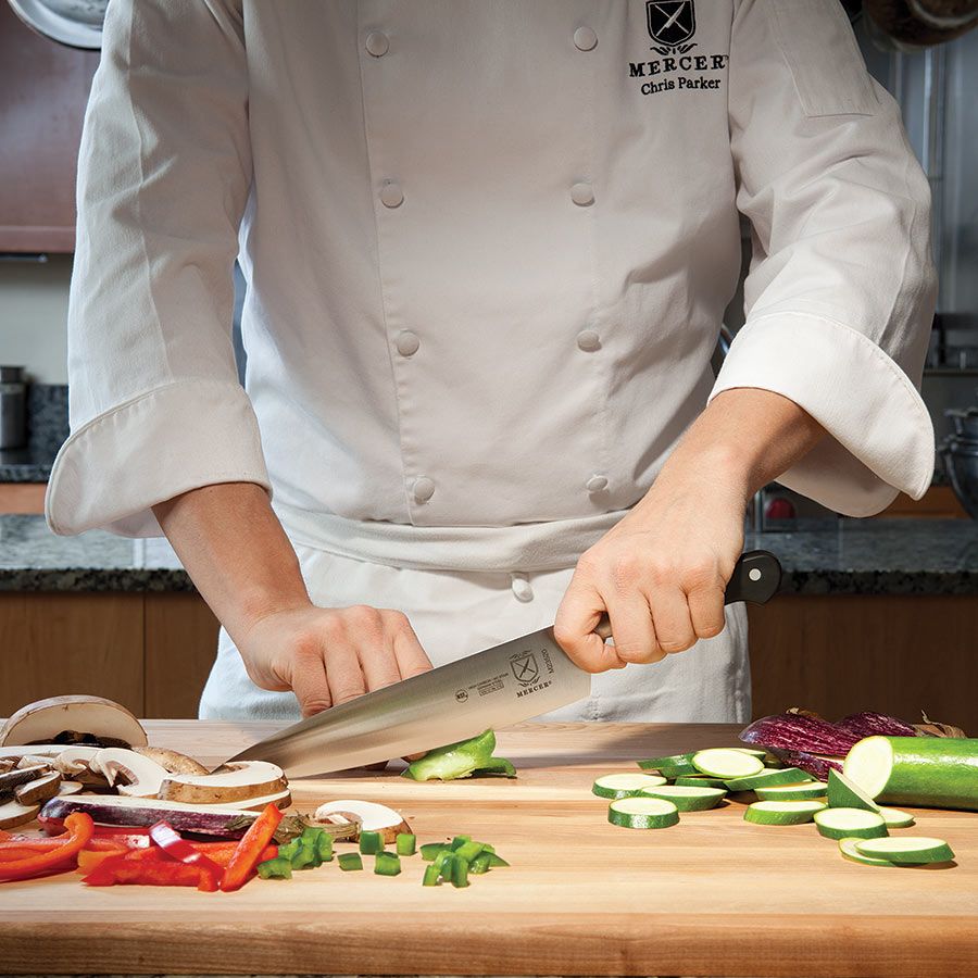 Mercer Cutlery Renaissance 6 Chef's Knife, Black Delrin Handles