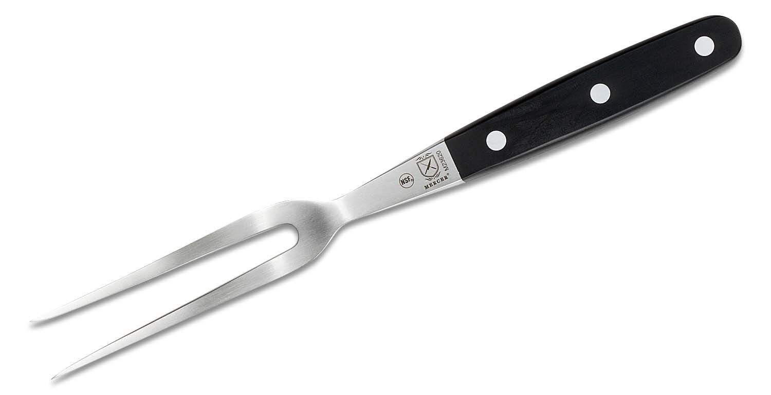 Mercer Cutlery Renaissance 6 Fork, Black Delrin Handles - KnifeCenter -  M23620