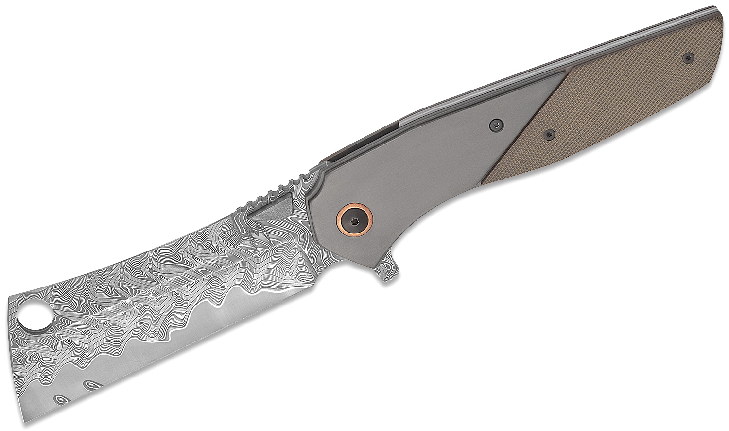 Kurt Merriken Custom Moby XL Cleaver Flipper Knife 5