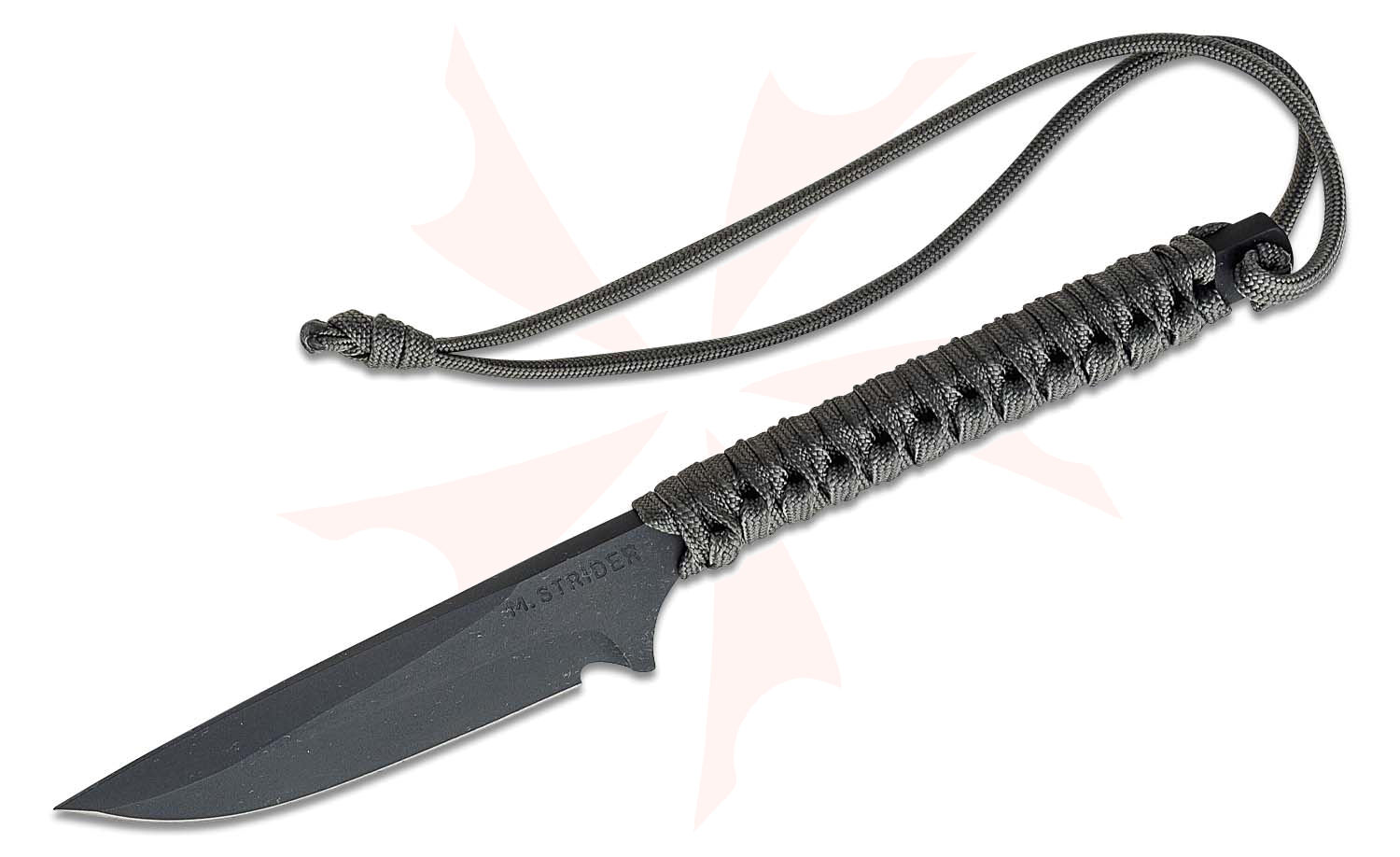 Mick Strider Custom Concealed Carry Fixed Blade Knife 3.75" PD1 Black