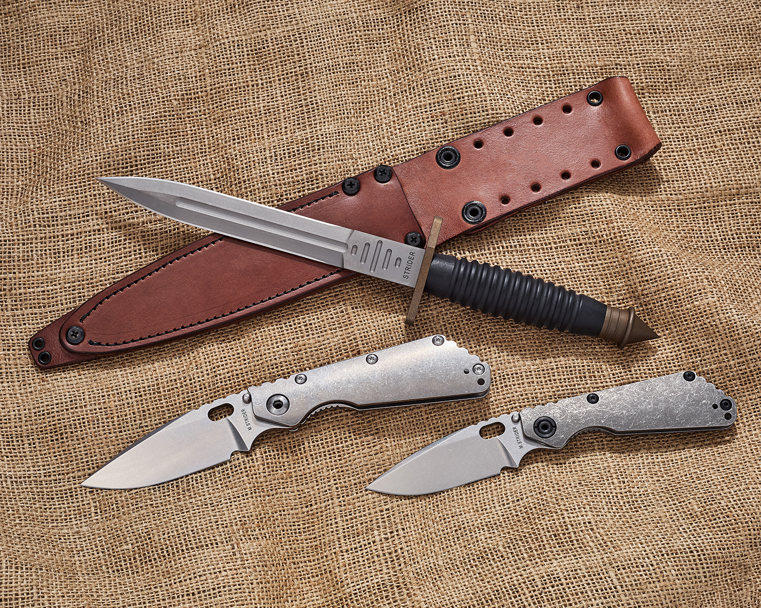 Mick Strider Custom V42 Dagger Fixed Blade Knife 7.5
