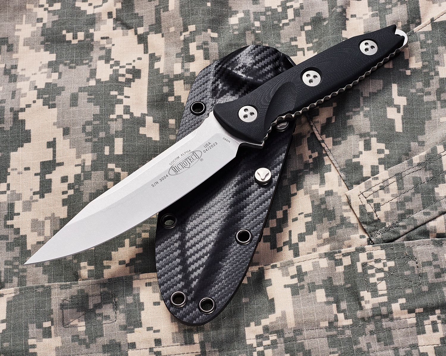 Microtech 113-10 Socom Alpha Fixed Blade Knife 5.45