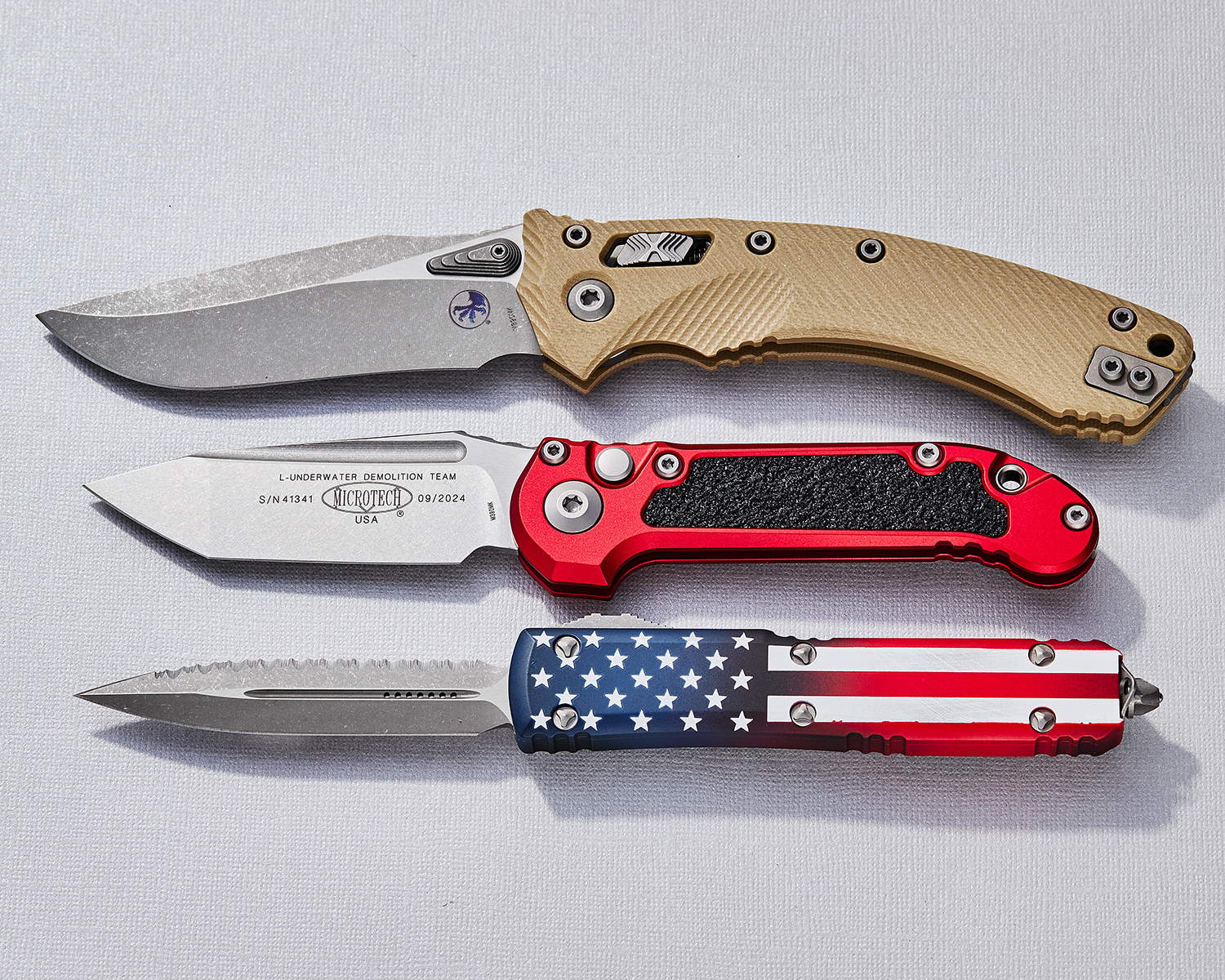 Microtech 1136-10RD LUDT Gen III AUTO Folding Knife 3.45
