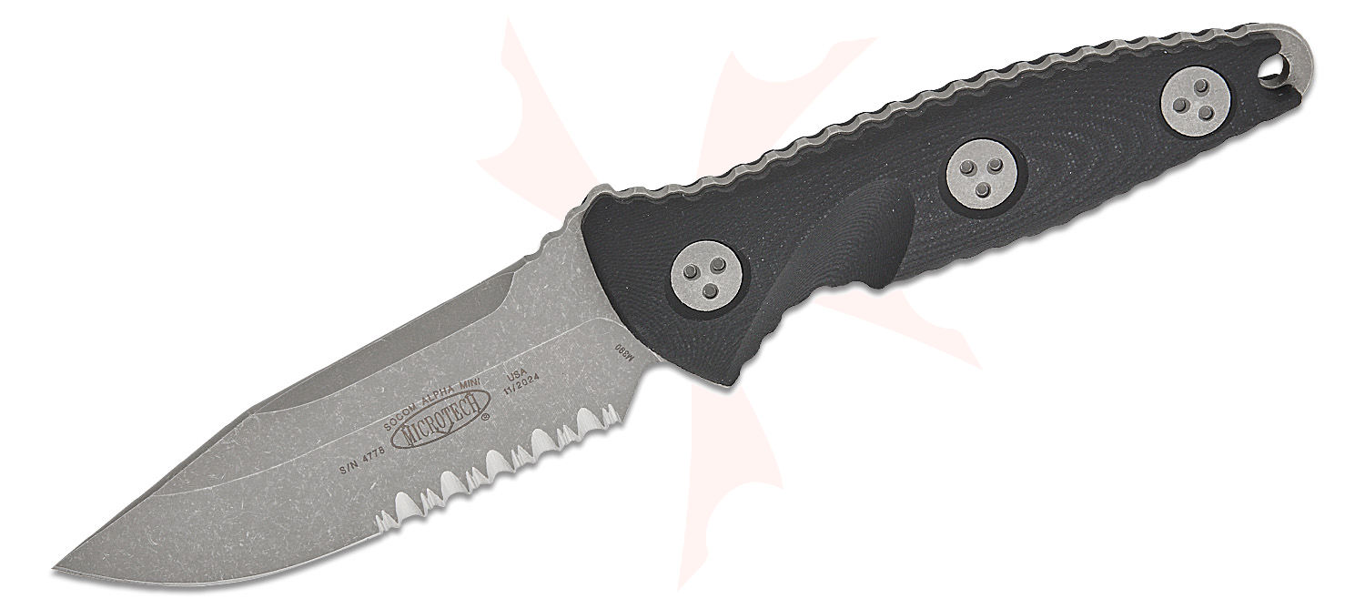 Microtech 113M-11AP Socom Alpha Mini Fixed Blade Knife 3.72