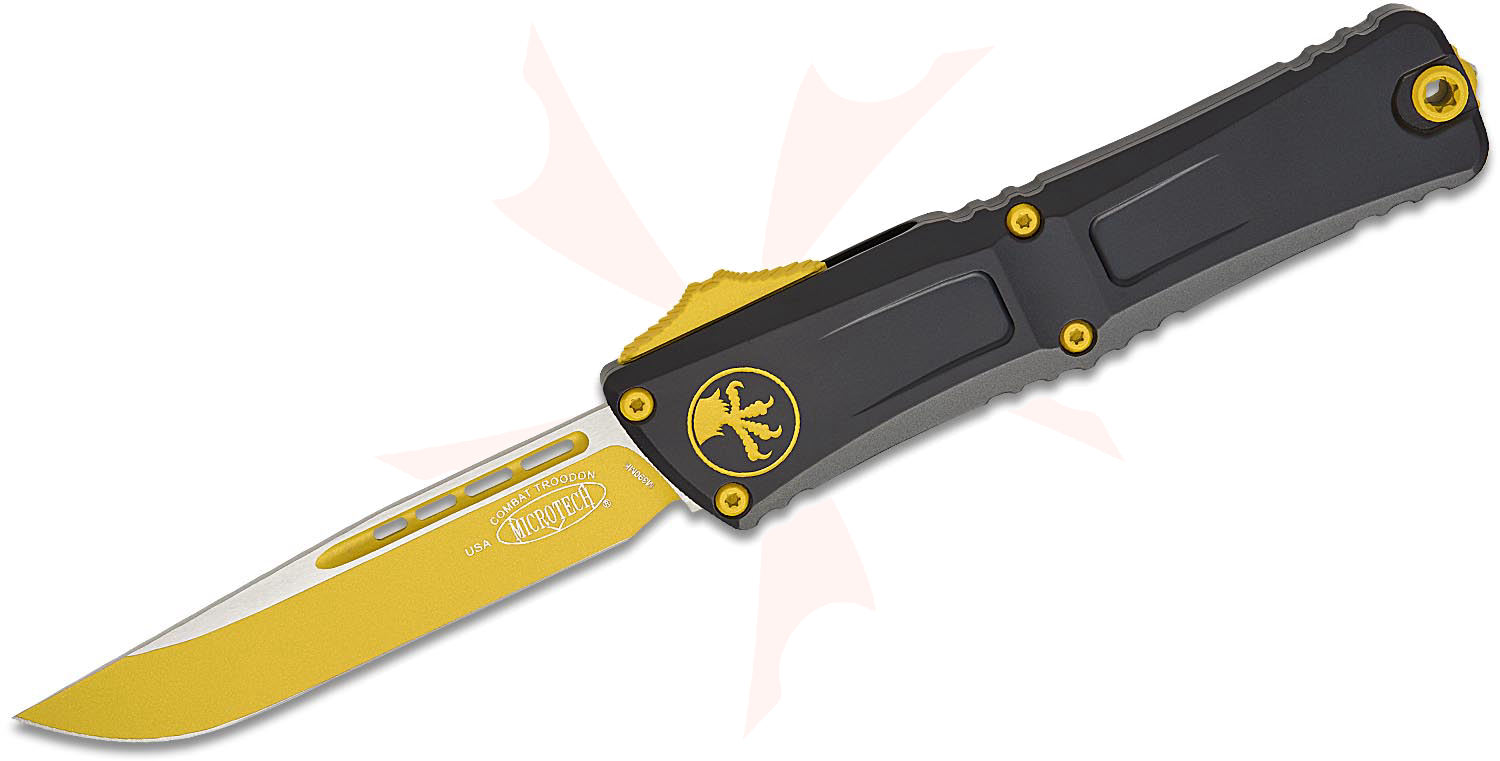 Microtech 1143-1CYSK Combat Troodon Gen III AUTO OTF Knife 4.125