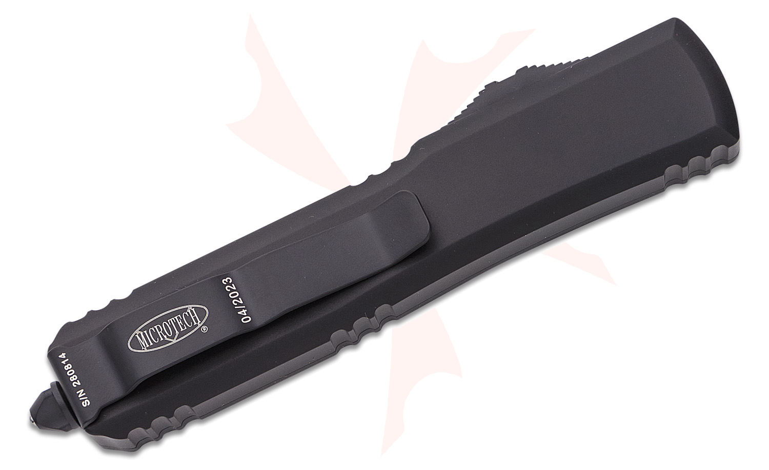 Microtech 122-2T Ultratech Tactical AUTO OTF 3.46" Black Double Combo ...