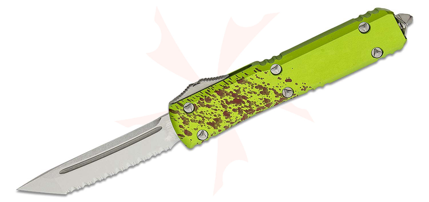 Microtech 12312Z Signature Series Zombie Tech AUTO OTF Knife 3.46
