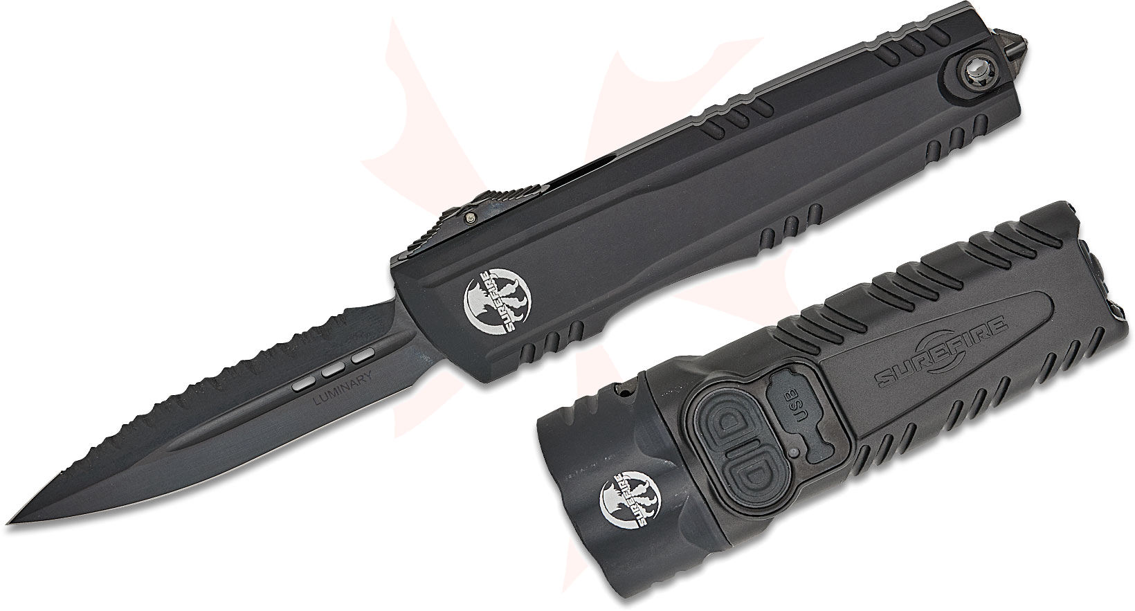 ♦︎ LIGHT BRINGER (Premium Edition) Microtech/SureFire Collaboration Luminary AUTO OTF Knife Box