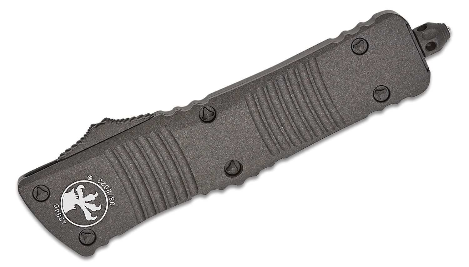 Microtech Combat Troodon OTF Knife- Double Edge- CERAKOTED Dark Tungst