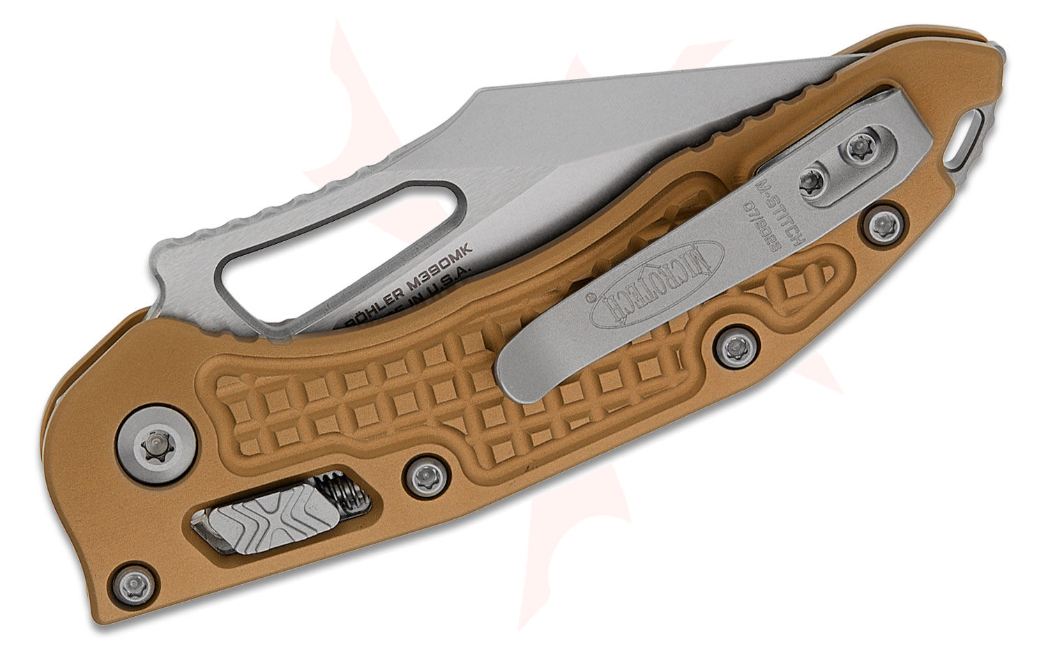 Microtech 169MRL-10FRTA M-Stitch RAM-LOK Manual Folding Knife 3.05