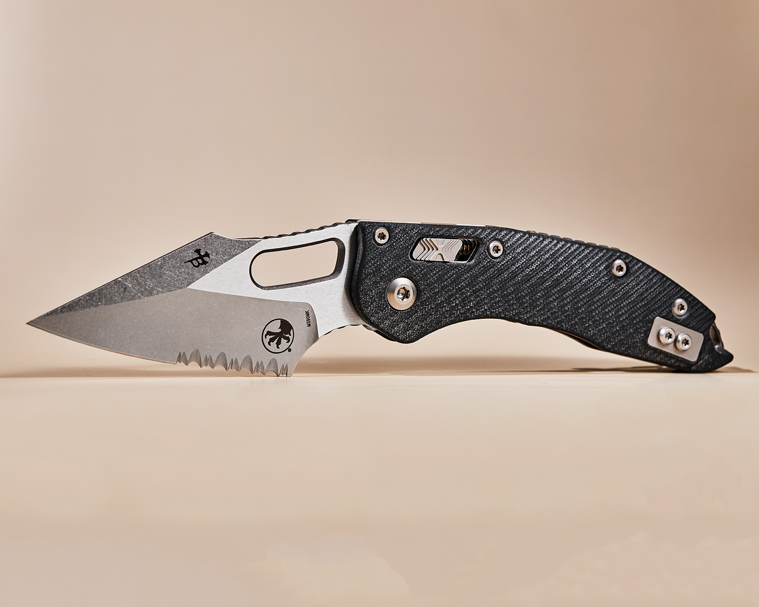 Microtech 169RL-11FLGTBK Stitch RAM-LOK Manual Folding Knife 3.625