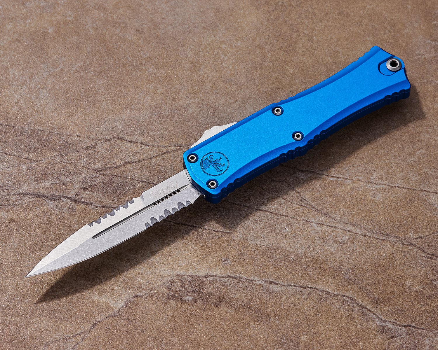 Microtech 1701M-11BL Hera II Mini OTF AUTO Knife 3" M390MK Stonewashed ...
