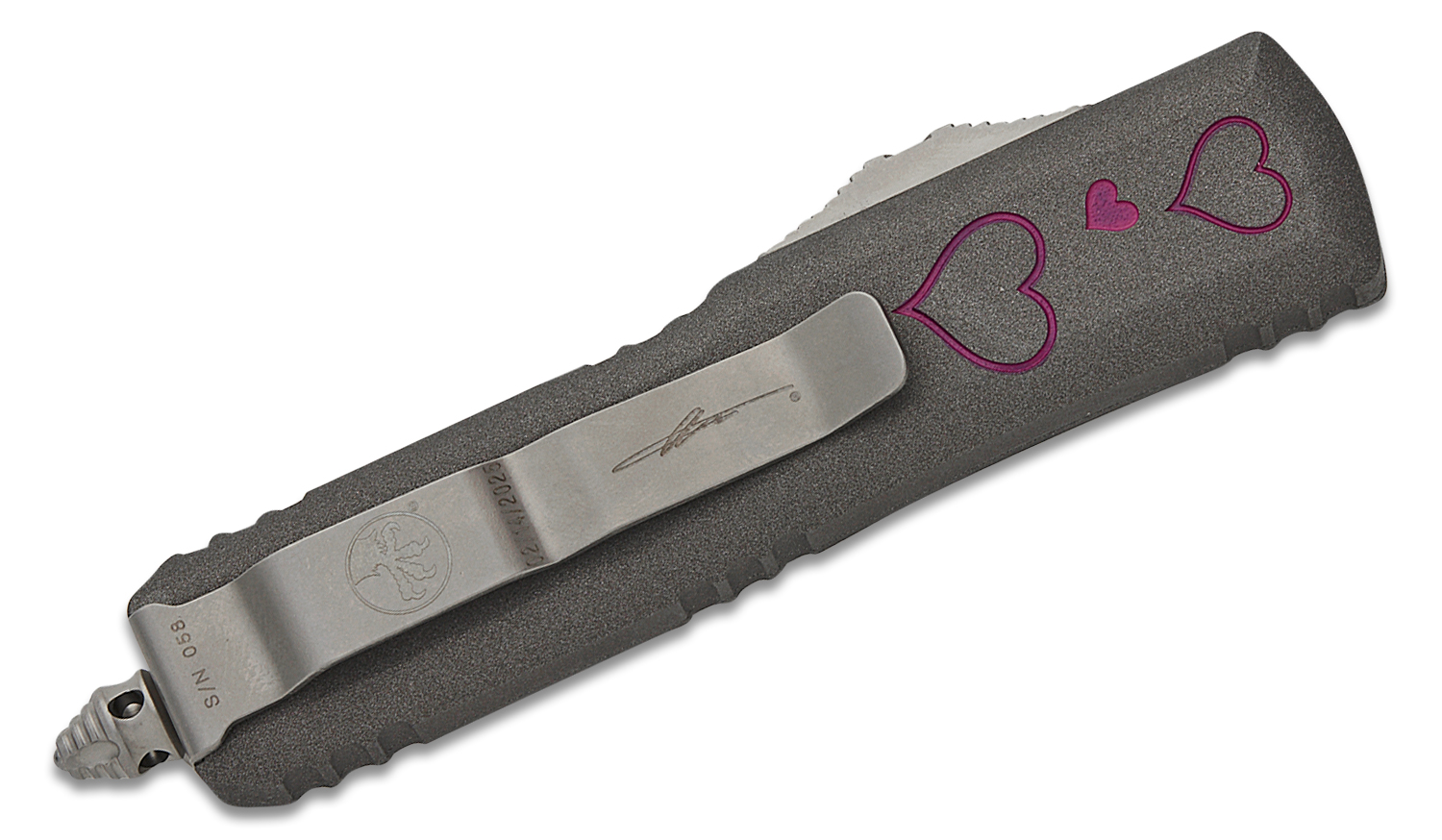 Microtech 231-1VNS Signature Series UTX-85 Valentine's Day AUTO