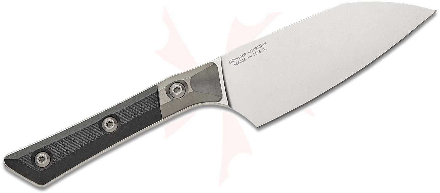 Microtech 3300b 10bk Kitchen Santoku Knife 42 M390mk Stonewashed 