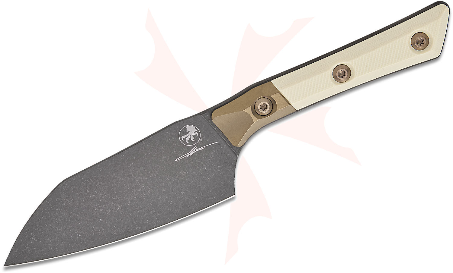 Microtech Kitchen Microtech 3300B-1DLCIVS Signature Series Kitchen Santoku Knife 4.2 ...