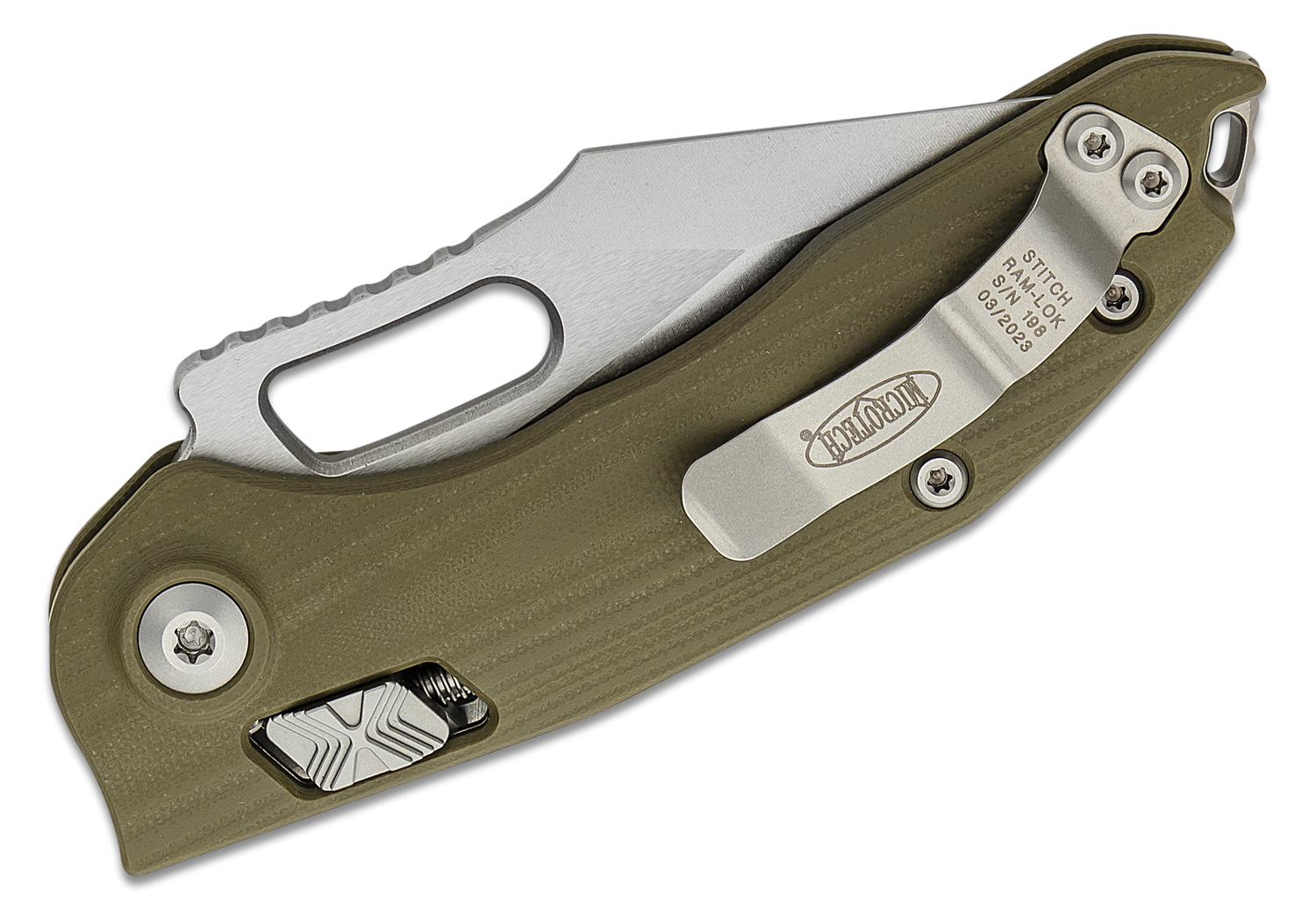 Microtech 169RL-11GTOD Stitch RAM-LOK Manual Folding Knife 3.625