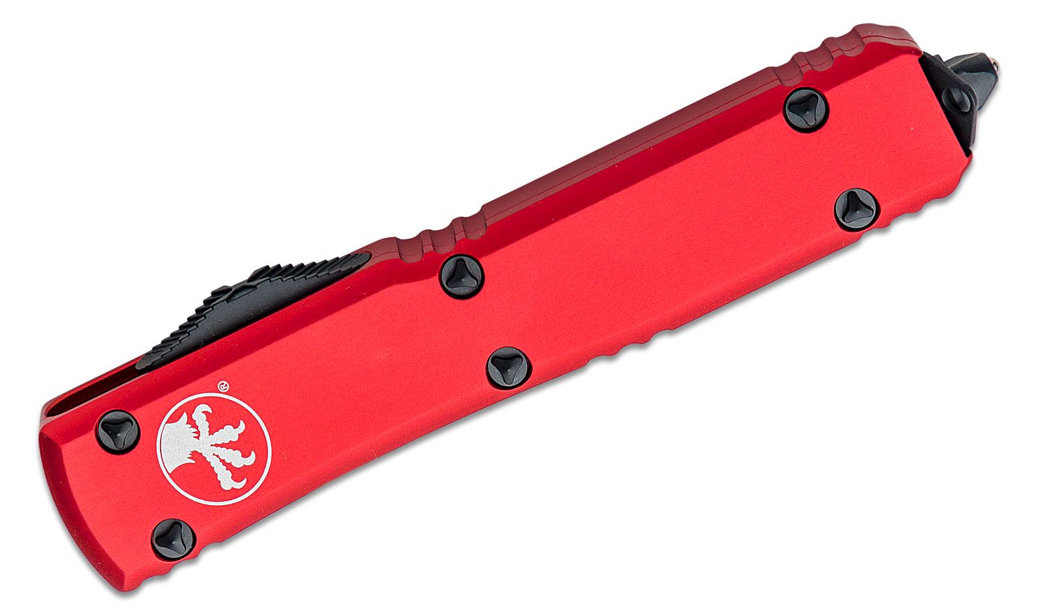 Cuchillo MicroTech Ultratech automático frontal-plegable rojo