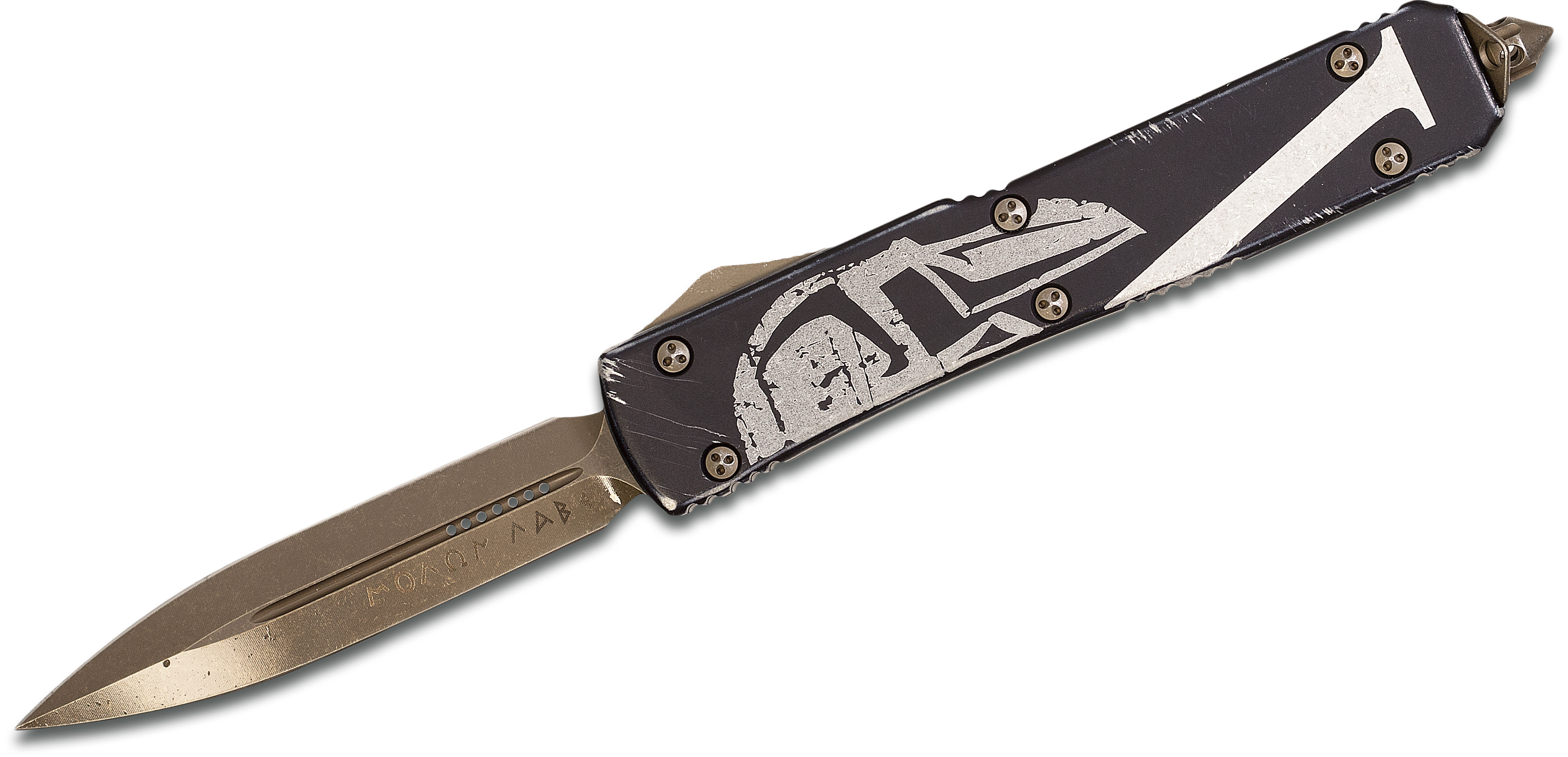 Microtech Exclusive Collection Molon Labe Spartan Ultratech AUTO