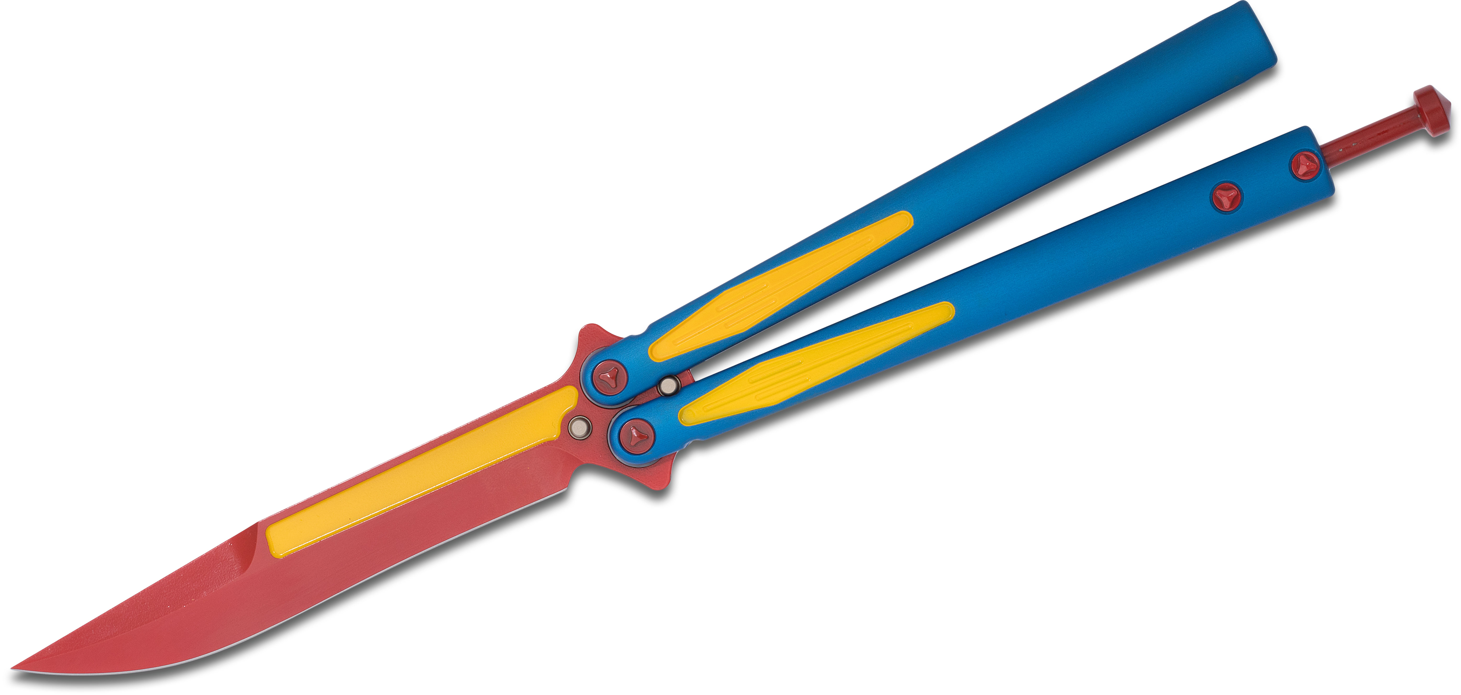 Microtech Special Superman Tachyon III Balisong Butterfly Knife