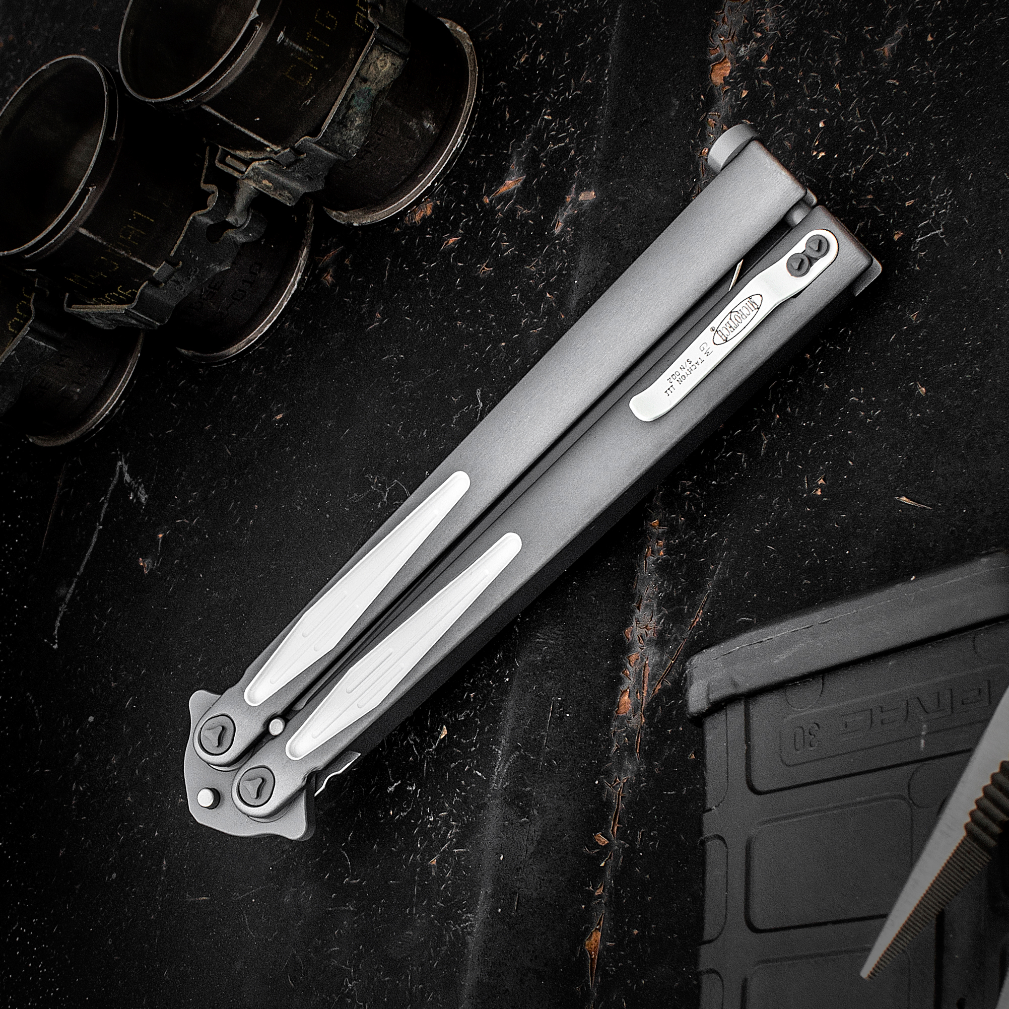 Microtech Special Tachyon III Balisong Butterfly Knife 4.5