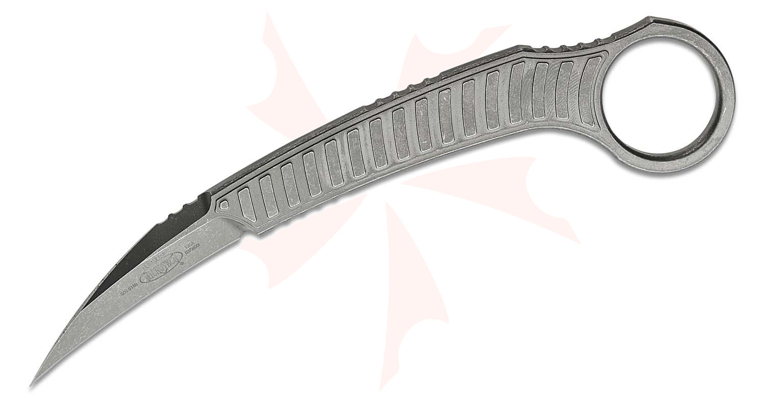 Microtech/Bastinelli Creations 21510APS Feather Fixed Blade Knife 3" D2 Apocalyptic Blade and