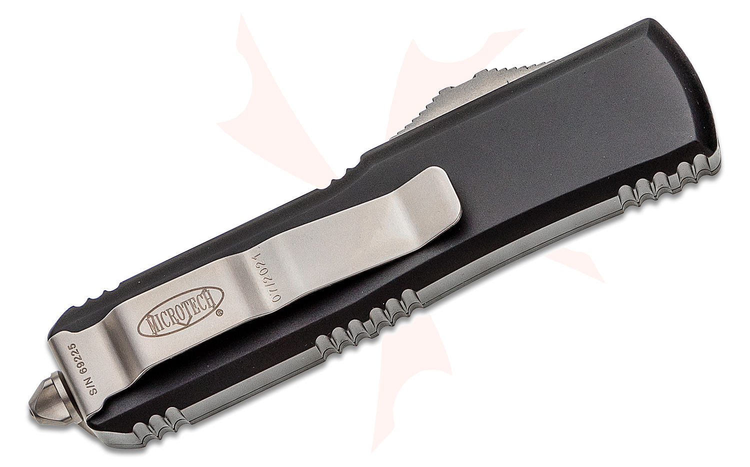 Microtech 233-12 UTX-85 AUTO OTF Knife 3" Stonewashed Tanto Serrated ...