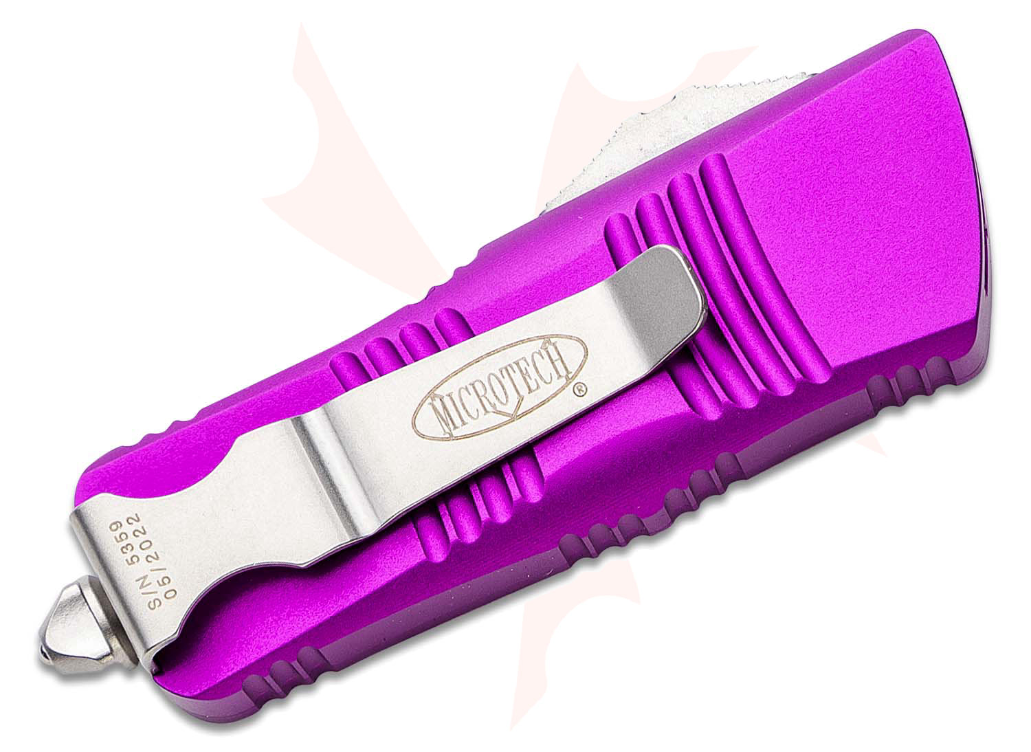 Microtech 238-10VI Troodon Mini OTF AUTO Knife 1.99" Stonewashed Double ...