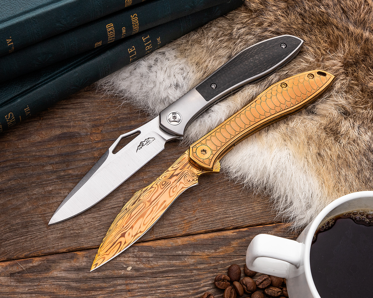 Jerry Moen Production Moen Tooling Front Flipper Knife 3.75