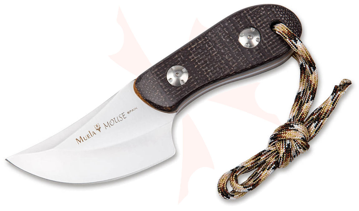 mierin.1117 　ダブルブラウン Muela Mouse-7M Fixed Blade Knife 2.76