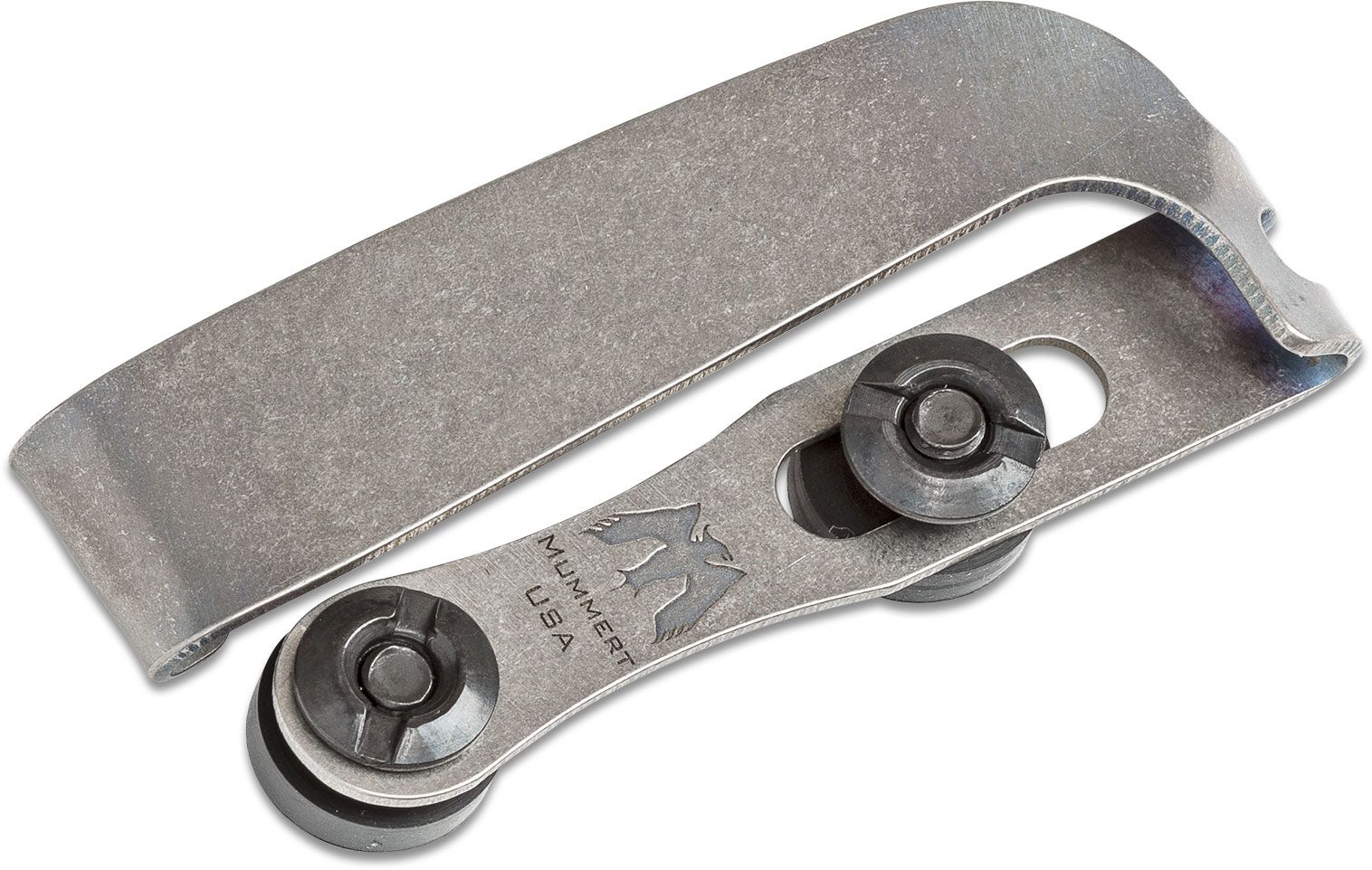 Mummert Knives Custom Slotted Titanium Clip Reverse V2 with