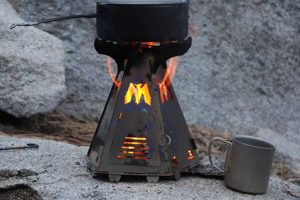 Mummert Knives Phoenix Wood Burning Titanium Camp Stove