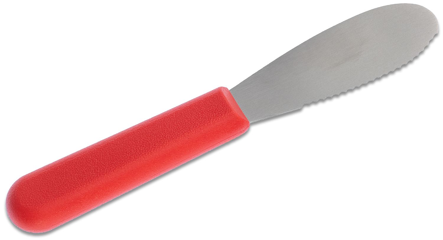 Mundial 3.5 Sandwich Spreader, Red Zytel Handles - KnifeCenter -  R5688E-31/2 - Discontinued