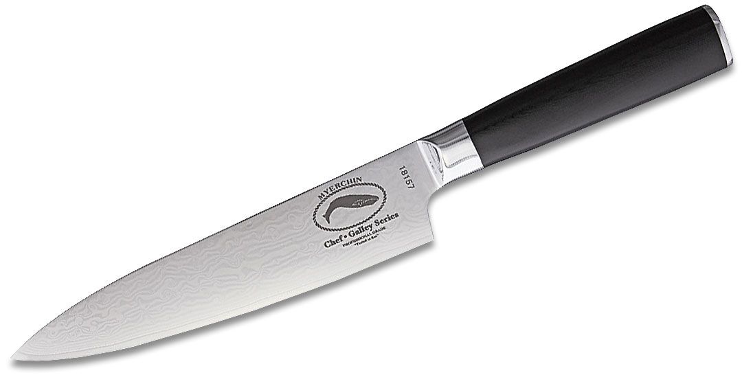 8 Inch Damascus Chef Knife With Sheath, G10 Handle