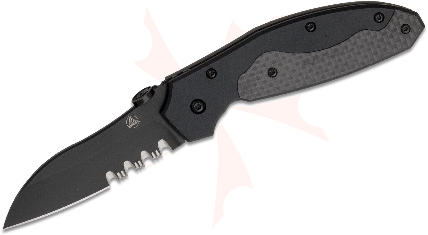 ボンボネロ× nowellcamp カスタムフィン ブラック Nemesis NK-15B Manx Folding Knife 3